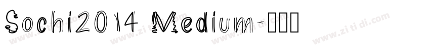 Sochi2014 Medium字体转换